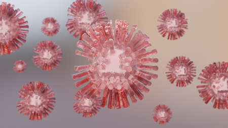 SARS-CoV-2 Coronavirus Variant Omicron. cell delta and MU variant of interest(VOI),B.1.621,B.1.1.529,C.37.COVID 19 Delta plus,MU variant, Mutated coronavirus SARS-CoV-2. 3D renderiの写真素材