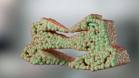 3d rendered Alogliptin diabetes drug molecule. dipeptidyl peptidase 4 (DPP-4) or gliptin class of...