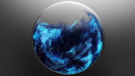 Planet. 3d illustration of a planet in space with stars and galaxies.
