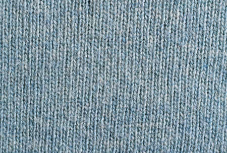 Blue knitting woolen texture for pattern and backgroundの写真素材