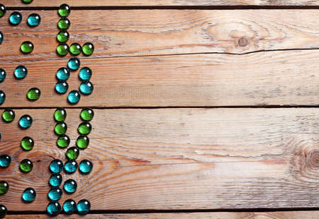 Love, happy, holiday concept. Love text on a wooden background for Valentine's day. Copy space backgroundの写真素材