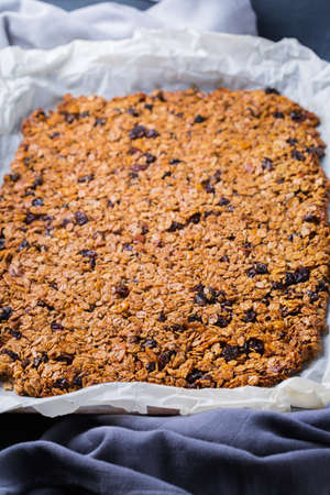 Healthy clean eating, dieting and nutrition, fitness, balanced food, breakfast concept. Homemade...