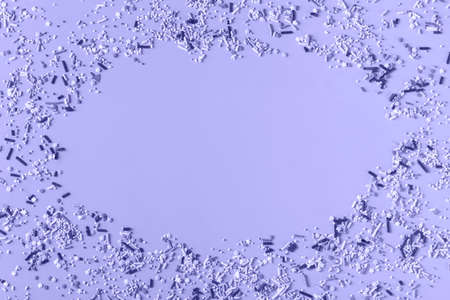 Festive sprinkles of sugar sweets. Party, birthday, holiday backgroundの写真素材