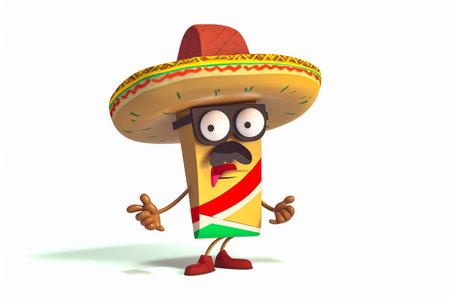 Cinco de Mayo festive holiday fiesta illustration, AI generatedの素材