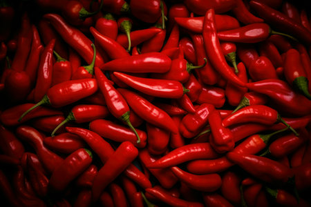 Spicy red chili pepper, eat local, organic market foodの素材