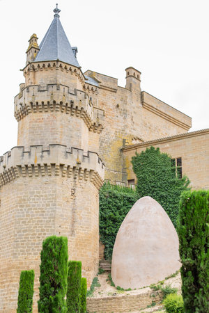 Palacio Real de Olite castle, Navarre, Spainの写真素材