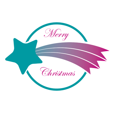 Label Christmas comet  Vector illustration  Eps format のイラスト素材