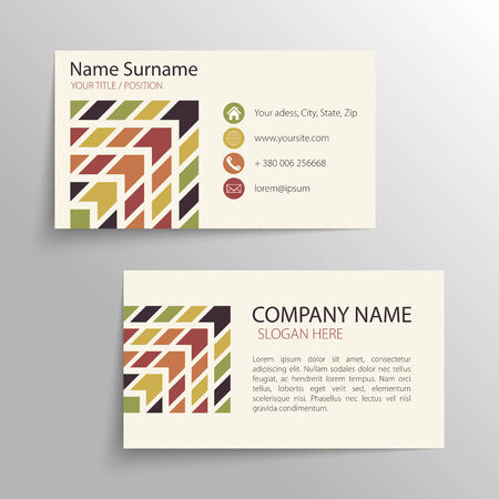 Vector abstract creative business cards (set template)のイラスト素材