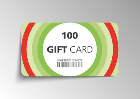 Modern gift card template - vector formatのイラスト素材