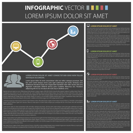 Business concept template. Timeline. Vector Infographic.のイラスト素材
