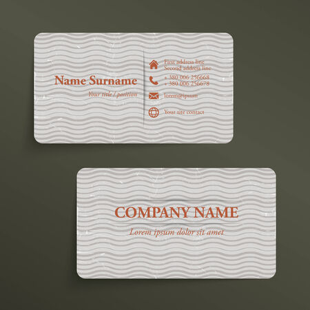 Vintage simple business card template.のイラスト素材