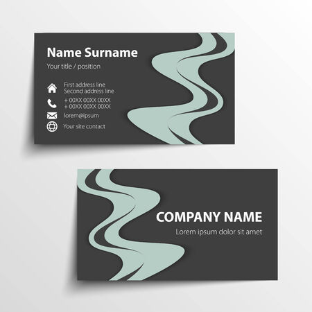 Modern simple business card template. Vector format.のイラスト素材