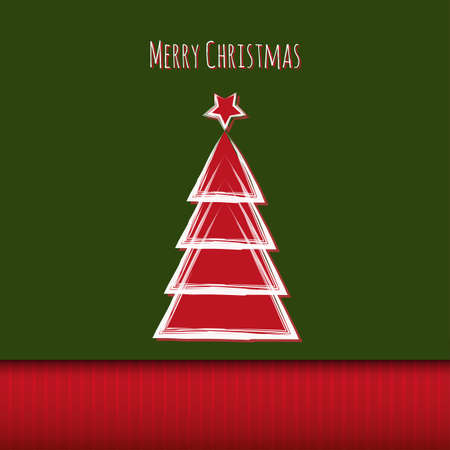 Abstract christmas greeting card. Vector illustration.のイラスト素材