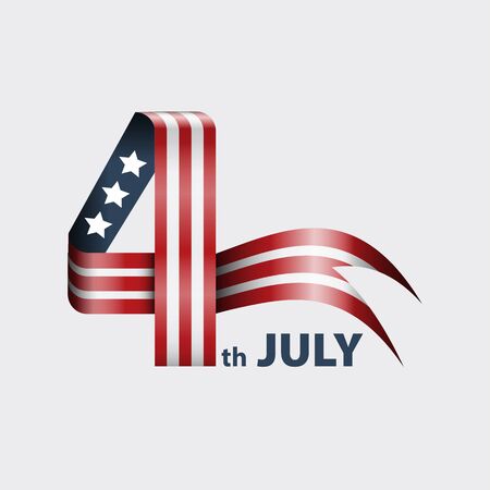 4th of july american independence day background.のイラスト素材