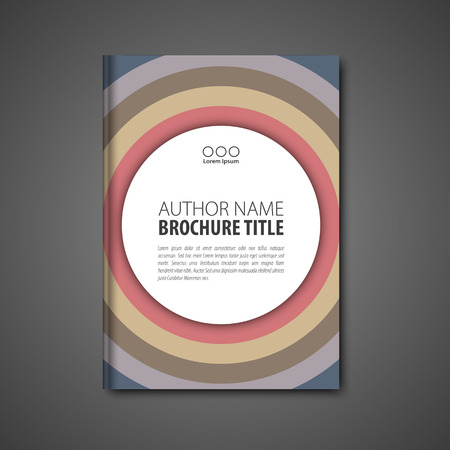 Abstract vector template layout for brochure, flyer, booklet, cover.のイラスト素材