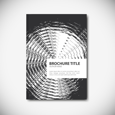 Abstract vector template layout for brochure, flyer, booklet, cover.のイラスト素材