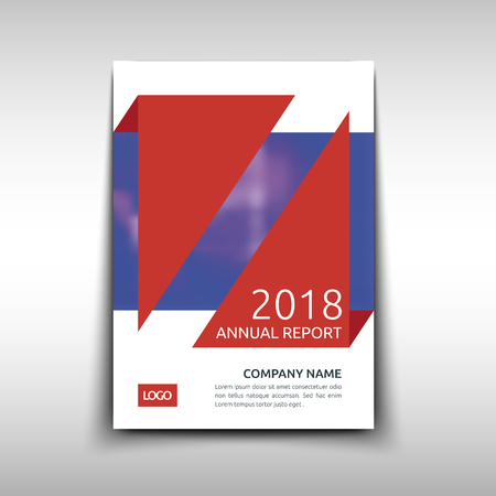 Abstract vector template layout for brochure, flyer, booklet, cover.のイラスト素材