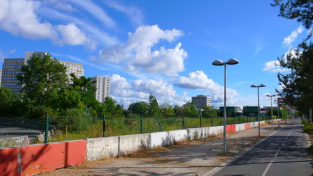urban landscape architecture in Parisの写真素材