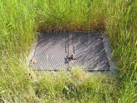 door in the grass, France