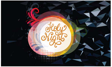 holy night celebration is hereのイラスト素材