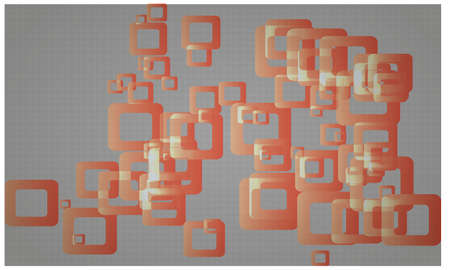 Round Square boxes On Abstract Background