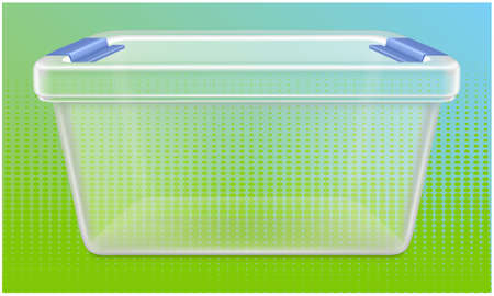 mock up illustration on rectangle container box on abstract backgroundのイラスト素材
