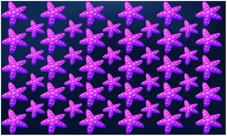 digital textile design of various starsのイラスト素材