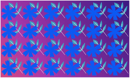 digital textile design of flowers art on abstract background