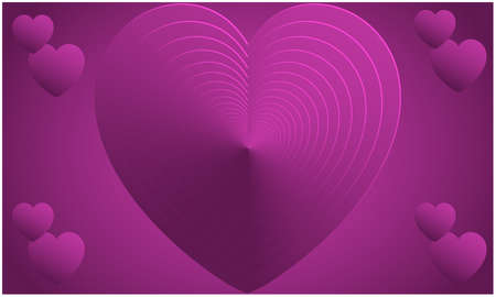 Abstract Design of heart on valentine backgroundsの写真素材