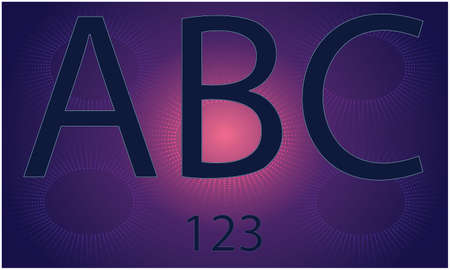 some alphabet and number on abstract dark backgroundのイラスト素材