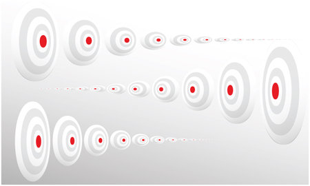 mark of point in both direction to get a perfect aimのイラスト素材