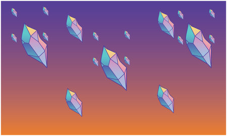 small and big stones on abstract backgroundのイラスト素材