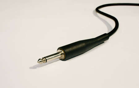 Guitar or instrument lead 1/4の写真素材