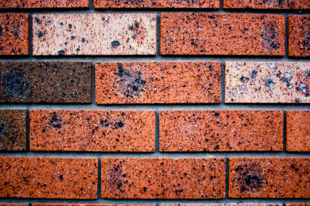 Texture of a red brick wall