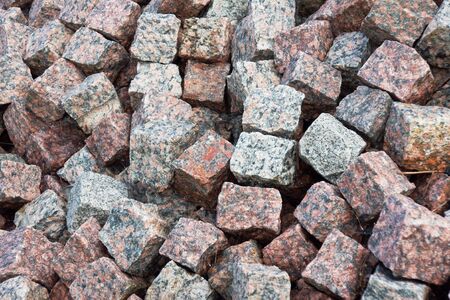 Cobbled stones background  の写真素材