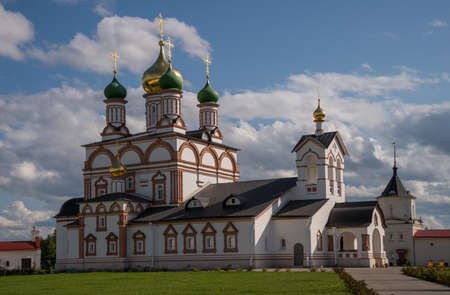 Cathedral of St. Sergius of Radonezh of Trinity-Sergius Varnitsky Monastery, village Varnitsa, Rostov Veliky, Yaroslavl region, Russiaのeditorial素材
