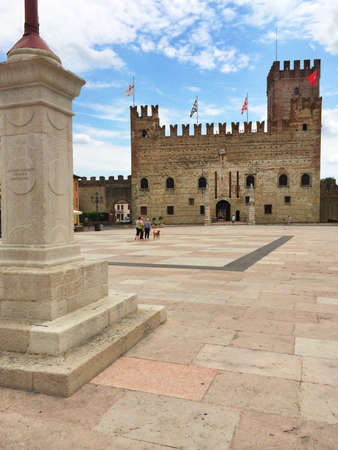 The ancient castle Marostica, Veneto, Italyの素材