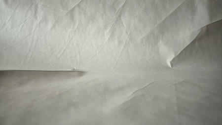 White crumpled paper background. Texture of crumpled paper.の写真素材