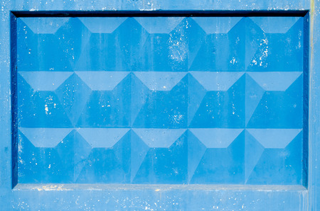 Blue wall with cells relief a structureの写真素材