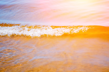 Wave lake beach a sand close upの写真素材