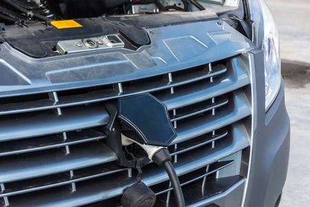Power supply for electric car charging.の写真素材