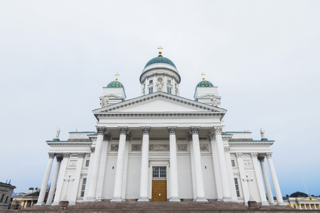 Famous Helsinki St. Nicholas Cathedral Lutheran church Helsinki, Finland.の写真素材