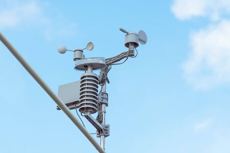 Weather station automatic measurement of weather parameters - temperature, humidity, wind, pressure,...