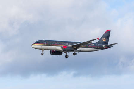 Airbus a 320 Royal Jordanian Airlines. Germany, Frankfurt am main airport. 14 December 2019.