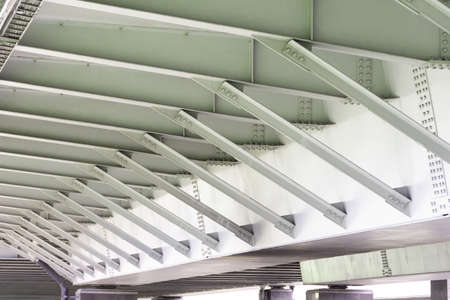 Supports under the bridge for structural strengthの写真素材