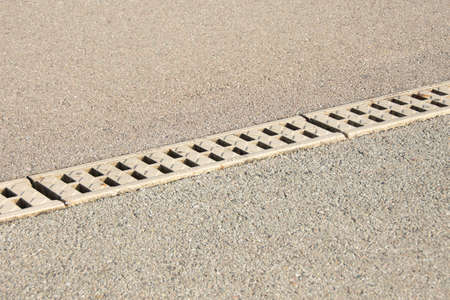 Mesh metal tool for the flow of water. Stormwater to drain water after rain. Means for draining...