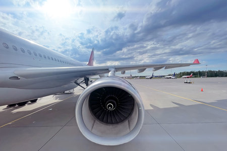 Monolithic house under construction. Elements of wooden formwork for pouring concrete at a construction site. Mounting telescopic stand for the installation of formwork beamsの写真素材