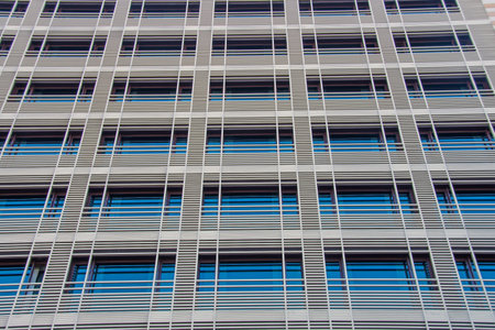 Building windows with square lines in the form of a lattice geometric architectural forms of the...