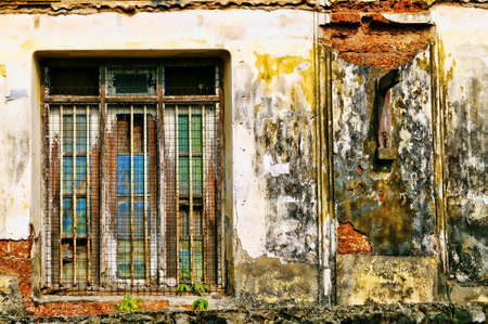 Dark and spooky windowsの写真素材