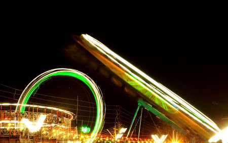 Fun rides at an Indian Theme Parkのeditorial素材